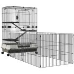 Cage chiens xxl sur roulettes