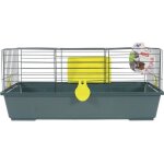 Cage - zolux - classic 80 - gris - mtal et plastique - 80x50x50 cm