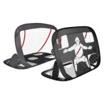 Cage de foot pliable 2 en 1 - newbie - 120 x 90 cm - tissu oxford - modulable - pour enfants