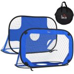 Cage de foot portable lot de 2 pcs but de football pliable cage de football pop up 2 en 1 but dentrainement ...
