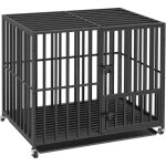 Cage pour grand chien interieur caisse de transport chien grande taille 95x81x57cm