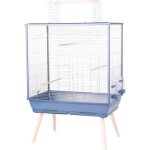 Cage grillagée oiseaux sur pieds neolife 80 - zolux bleu Cage grillagée oiseaux sur pieds neolife 80 - zolux bleu