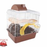 Cage � hamsters - fydun - 2 niveaux - grand espace - conception amovible - ventilation optimale