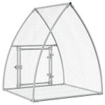Cage à lapin - mothinessto - argenté - acier galvanisé - 105x100x120 cm - porte avec serrure Cage à lapin - mothinessto - argenté - acier galvanisé - 105x100x120 cm - porte avec serrure