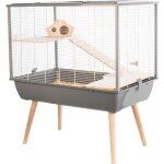 Cage - zolux - neo silta - gris - 78x48x58 cm - pour petits rongeurs