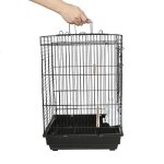 Cage � oiseaux - xuanyu - 40x40x58 cm - toit ouvrant - acier - pour perruche et canari