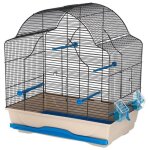 Cage pour oiseaux - kerbl - daisy - 56 x 365 x 62 cm - beige et bleu
