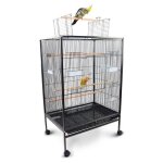 Cage  oiseaux mobiclinic 95 x 43 x 615 cm 8 portes mangeoires et abreuvoirs roues plateau amovible ninfa ...
