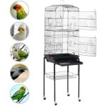 Cage  oiseaux sur pied volire pour perroquet perruches canaris calopsitte lgante 4 mangeoires / 3 ...