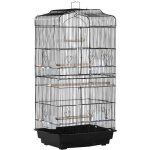 Cage  oiseaux volire avec mangeoires perchoirs plateau amovible dim. 465l x 355l x 92h cm mtal ps ...