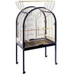 Cage grillagée perroquet ines c - 2 toit dôme - gaun bleu Cage grillagée perroquet ines c - 2 toit dôme - gaun bleu