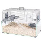 Cage pour rongeurs - zolux - panas color 50 - mtal et plastique - gris - 3 kg