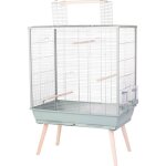 Cage surleve pour oiseau - zolux - nolife - pour perruche calopsitte canari - 81 x 48 x 130 cm - vert ...