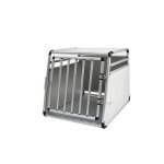 Cage de transport pour chien - medium - aluminium - 68x54x50 cm - scurise - facile  monter