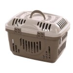 Cage de transport darva taupe 48. 5 x 33. 5 x 33 cm animaux max 8 kg - flamingo
