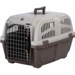 Cage de transport - vadigran - skudo - taille s - m - couleur gris - pour chien et chat