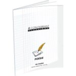 Cahier 17x22 - 48 pages - po�sie et chant - polypro incolore