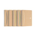 Cahier recycl spirale oxford touareg a5 148 x 21 cm petits carreaux 180 pages - lot de 5 - assorties ...