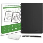 Cahier r�utilisable bloc notes �ternel sec humide effa�able stockage app b5 lisse avec marqueur inclus ...