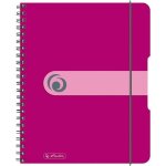 Cahier � spirales - herlitz - easy orga to go - a5 - framboise - 160 pages