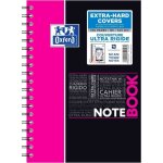 Cahier  spirale - oxford - b5 - 160 pages - petits carreaux - couverture en polypro alatoire