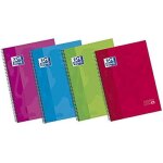 Cahier  spirale - oxford - classic - a5 + - 180 volets - multicolore - grands carreaux seys