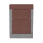 Caillebotis pour douche solaire dark coffee