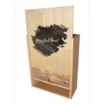 Caisse en bois  personnaliser pour 3 bouteilles de champagne - boite bois a decorer avec nom date message? ...