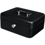 Caisse  monnaie et monnayeur yale - acier finition laque noire - serrure de scurit  cls - 20 x ...