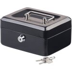 Caisse de monnaie - solveig - 15x118x8cm - serrure de s�ret� - 2 cl�s - plastique et m�tal