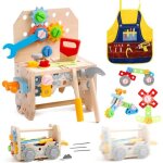 Caisse  outils enfant marsee bote  outils en bois 52 pices pour enfants de 2  4 ans jeu ducatif ...