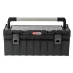 Caisse � outils - ks tools - 850. 0383 - 650x270x272mm - poign�e amovible - pvc noir