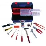 Caisse  outils - outifrance - 18 pices - bote avec tage - marteau - pince multiprise