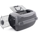 Caisse de transport pour chat m. pets eco giro - cage en plastique - taille m - gris Caisse de transport pour chat m. pets eco giro - cage en plastique - taille m - gris