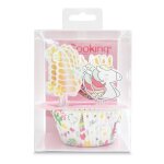 Caissettes cupcake et muffin + cake toppers licorne 24 pièces Caissettes cupcake et muffin + cake toppers licorne 24 pièces