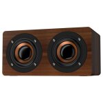 Caisson de basses portable haut - parleur en bois caisson de basses radio fm hifi musique r�veil caisson ...