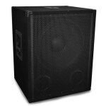 Caisson de basse subwoofer passif glemm sub3015 pro 15 / 38cm - 600w - entres speakon / rca et fiche ...