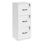 Caisson de bureau à 3 tiroirs - vasagle - blanc nuage - verrouillable - rail de suspension réglable Caisson de bureau à 3 tiroirs - vasagle - blanc nuage - verrouillable - rail de suspension réglable