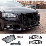 Calandre nid abeille sans sigle + grille prise dair pour audi a3 8p 8pa 08 - 13