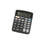 Calculatrice de bureau - genie - 220 md - 10 chiffres - alimentation solaire et batterie - noir