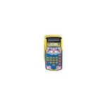 Calculatrice scolaire - texas instruments - little professor - solaire - ecran lcd - jaune