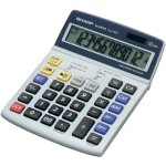 Sharp el - 2125 c calculatrice de bureau gris ecran: 12 solaire � pile(s) (l x h x p) 140 x 22. 5 x 195 ...