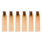 Cale de bute de porte en bois - omabeta - compact et brillant - 6 pices