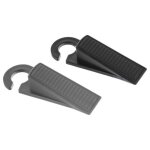 Cale - portes - non spcifi - lot de 2 - couleur gris - plastique - dimensions 12. 5x4x2. 5 cm