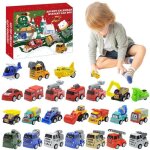 Calendrier de lavent 2023 24 voitures pour enfants v�hicule ding�nierie pelle cadeau de no�l pour enfants ...