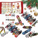 Calendrier de lavent - finger skate - 2024 - 24 mini jouets - cadeau de nol - pour enfants