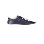 Calvin klein basket sneakers sport running homme bleu textile sf4876
