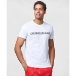 Calvin klein t - shirt traveling logo blanc