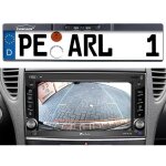 Camra daide au recul avec support pour plaque dimmatriculation