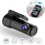 Cam�ra embarqu�e 1080p - 720p - double dashcam avant et int�rieur de voiture - enregistrement en boucle ...